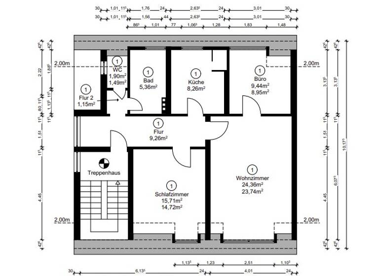 Wohnung zur Miete 950 € 3 Zimmer 75 m² Geschoss 2/3 frei ab 01.05.2026 Andernach 56626
