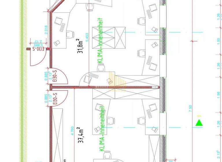 Bürofläche zur Miete provisionsfrei 5.100 € 255 m² Bürofläche Contern 5315