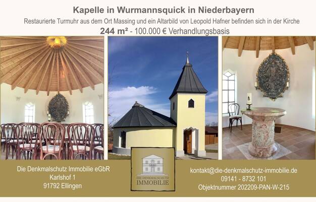 Haus zum Kauf 100.000 € 244 m² Grundstück Florianistr. 2 Grinzing Wurmannsquick 84329