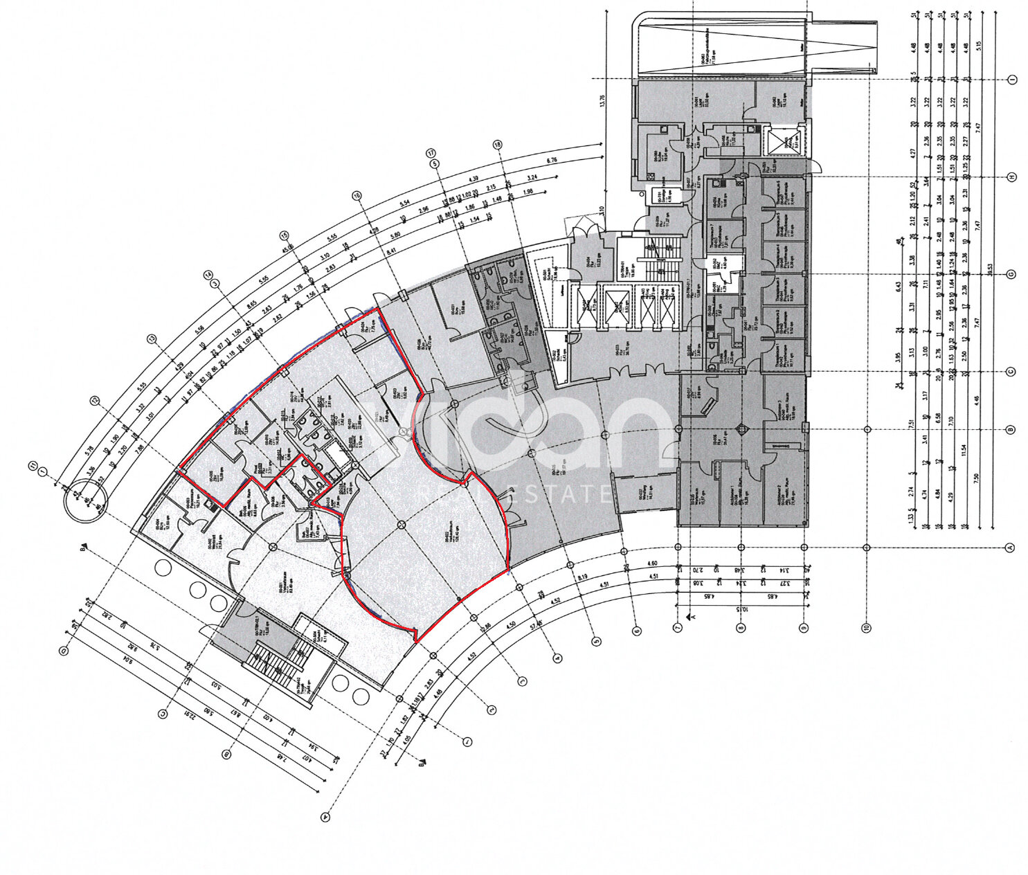 Bürofläche zur Miete 25,55 € 471 m²<br/>Bürofläche ab 120 m²<br/>Teilbarkeit Neustadt-Nord Köln 50670