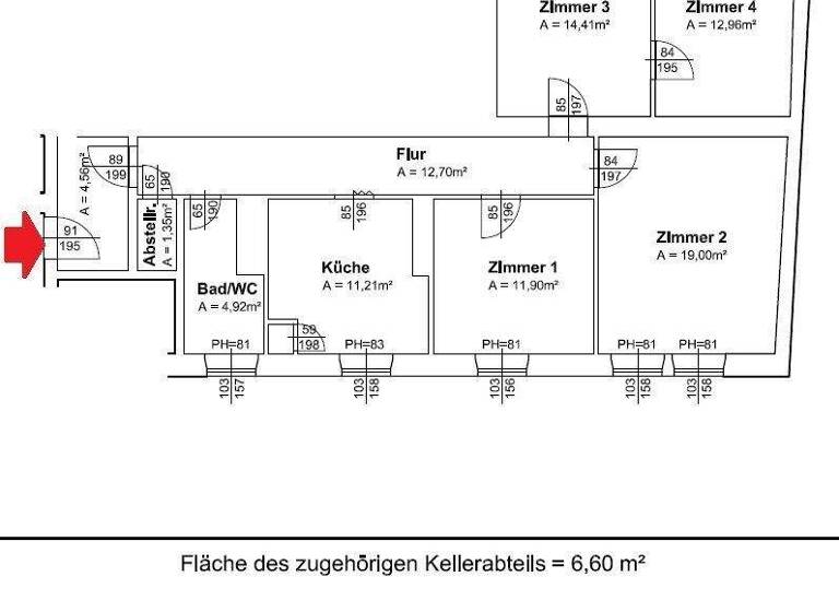 Wohnung zum Kauf 259.000 € 4 Zimmer 3. Geschoss Theodor-Körner-Straße 75 Geidorf Graz 8010