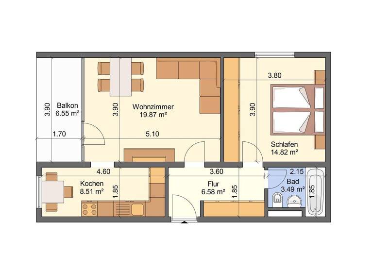 Wohnung zum Kauf 110.000 € 2 Zimmer 59 m² 2. Geschoss List Hannover 30177