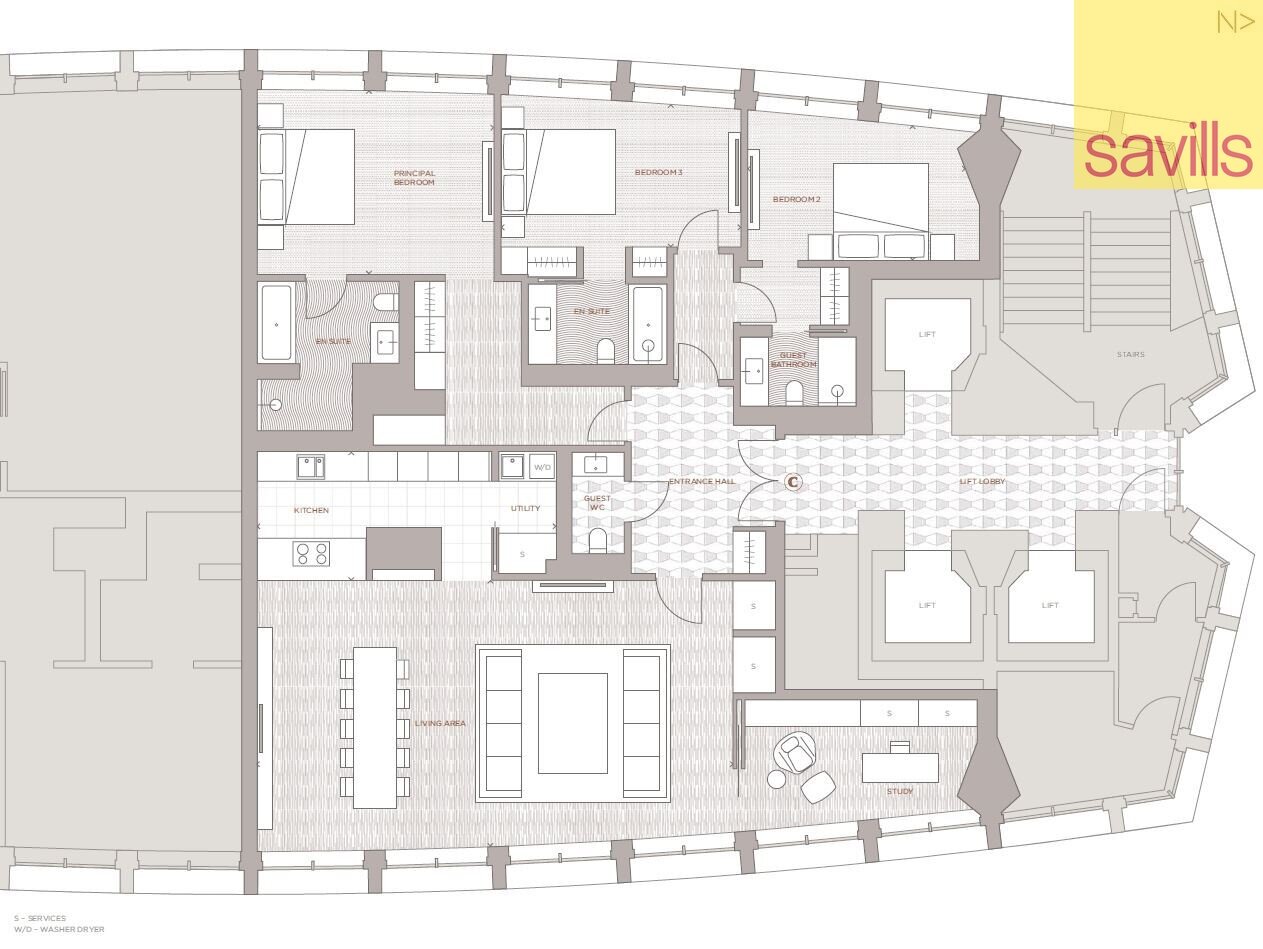 Wohnung zum Kauf provisionsfrei 8.916.000 € 4 Zimmer 198,2 m²<br/>Wohnfläche London WC1A 1DB