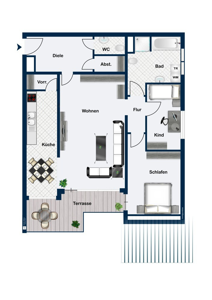 Wohnung zum Kauf 279.000 € 3 Zimmer 93 m²<br/>Wohnfläche Bad Münster am Stein-Ebernburg Bad Münster am Stein-Ebernburg 55583