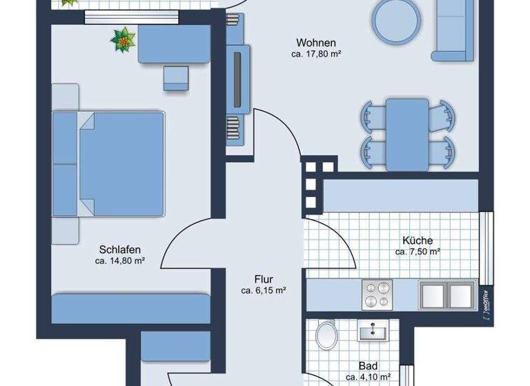 Wohnung zum Kauf 110.000 € 2 Zimmer 53,5 m² Saarlouis Saarlouis / Picard 66740