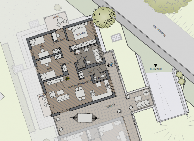 Wohnung zum Kauf provisionsfrei 980.181 € 4 Zimmer 116 m²<br/>Wohnfläche 2.<br/>Geschoss Heubergstraße 1a Bad Aibling Bad Aibling 83043