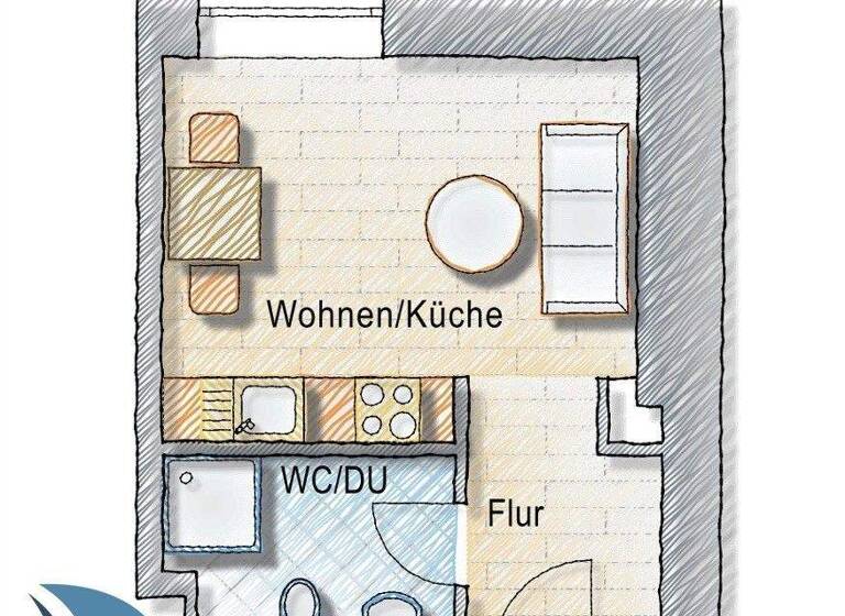 Studio zum Kauf 159.000 € 1 Zimmer 24 m² 2. Geschoss Prora Binz 18609