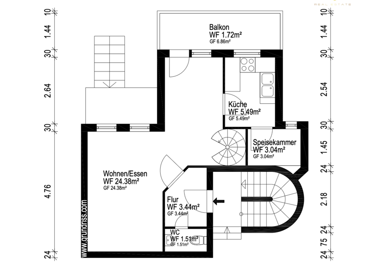 Maisonette zum Kauf 324.900 € 2 Zimmer 69,2 m² 1. Geschoss Lichterfelde Berlin 12207