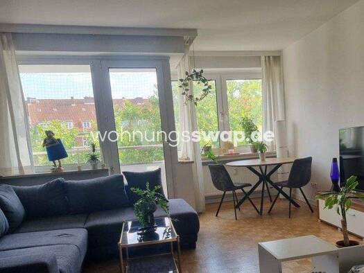 Studio zur Miete Tauschwohnung 794 € 1 Zimmer 45 m² 4. Geschoss Winterhude Hamburg 22299