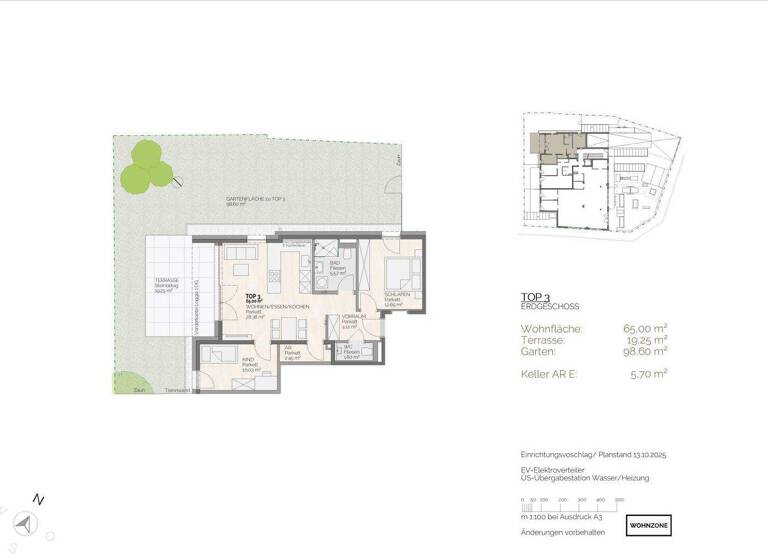 Wohnung zum Kauf - Erstbezug 643.500 € 3 Zimmer 65 m² EG Salzburg 5020