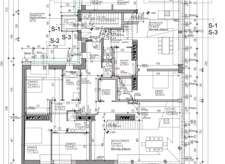 Penthouse zum Kauf 2.440.000 € 5 Zimmer 225 m² 5. Geschoss Roßauer Lände Wien 1090