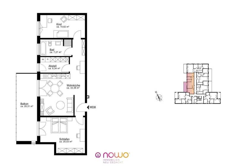 Wohnung zum Kauf - Erstbezug 420.000 € 3 Zimmer 92,3 m² 1. Geschoss Stadtgebiet Wolfenbüttel 38302