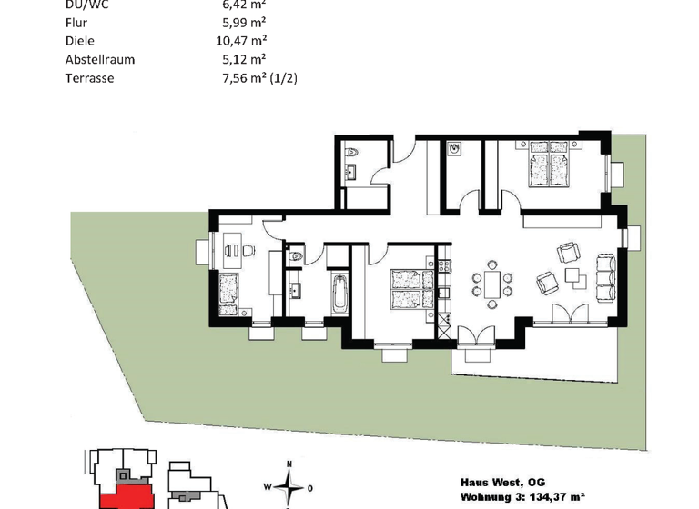 Wohnung zum Kauf - Erstbezug provisionsfrei 665.400 € 4 Zimmer 134 m² Alzenau 63755