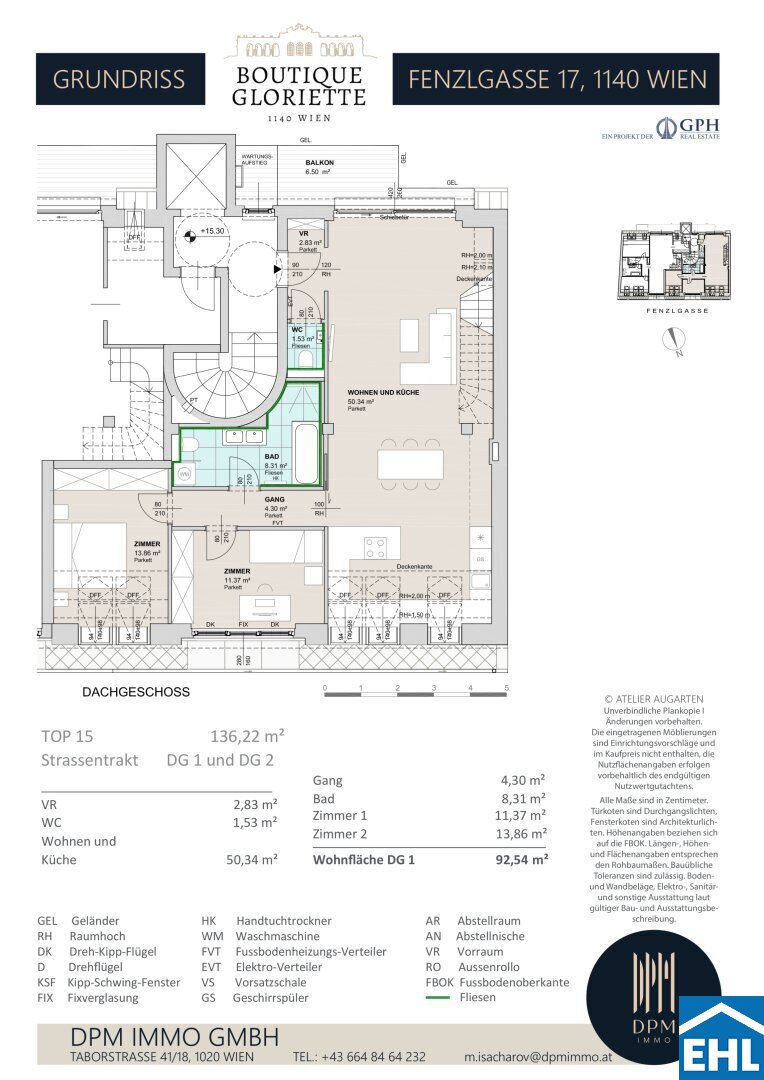 Wohnung zum Kauf 933.000 € 4 Zimmer 136,2 m²<br/>Wohnfläche Fenzlgasse Wien 1140