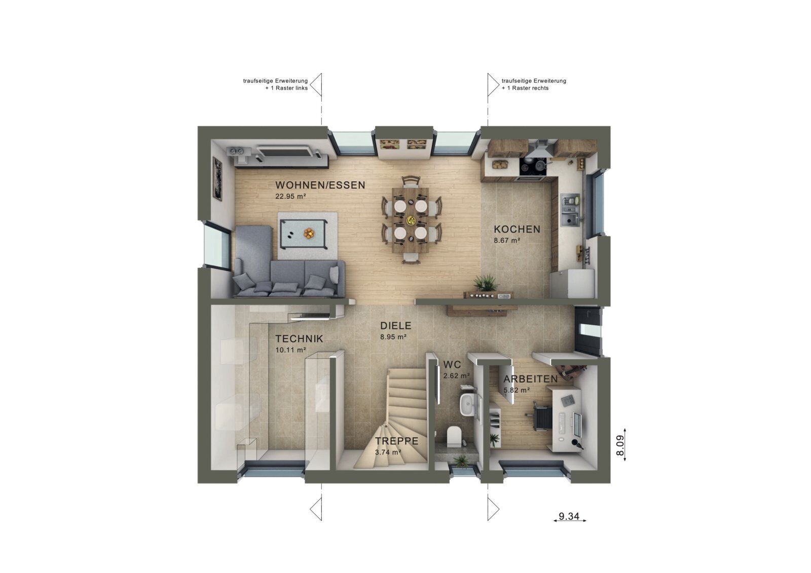 Einfamilienhaus zum Kauf 514.017 € 5 Zimmer 125 m²<br/>Wohnfläche 750 m²<br/>Grundstück Langenhaslach Neuburg an der Kammel 86476