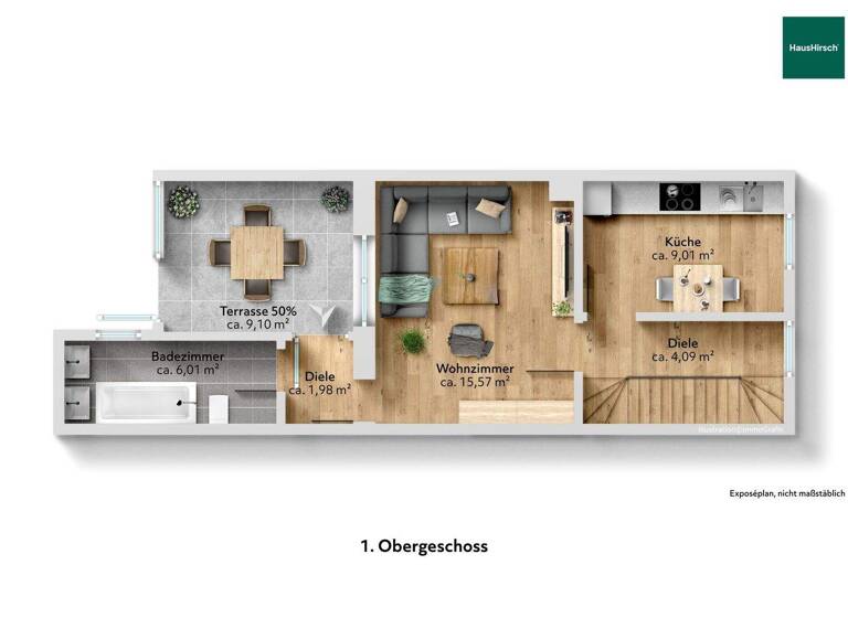 Reihenmittelhaus zum Kauf 269.000 € 5 Zimmer 104,8 m² 136 m² Grundstück Spielberg Karlsbad 76307
