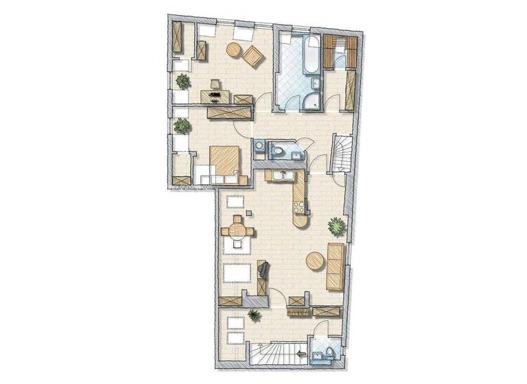 Wohnung zum Kauf 598.500 € 3 Zimmer 106,2 m² 4. Geschoss Färberstraße 7 Lorenz Nürnberg 90402