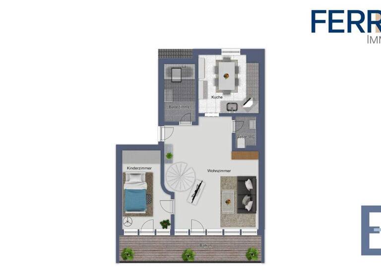 Maisonette zum Kauf 299.997 € 3 Zimmer 93,2 m² 3. Geschoss Ginsheim-Gustavsburg 65462