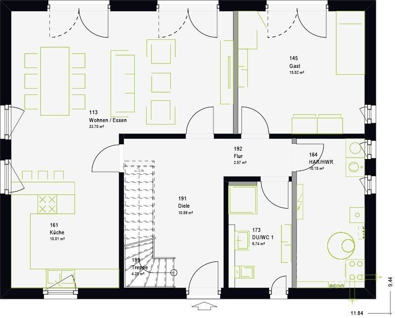 Einfamilienhaus zum Kauf provisionsfrei 477.999 € 6 Zimmer 185 m²<br/>Wohnfläche 649 m²<br/>Grundstück Furth Furth im Wald 93437