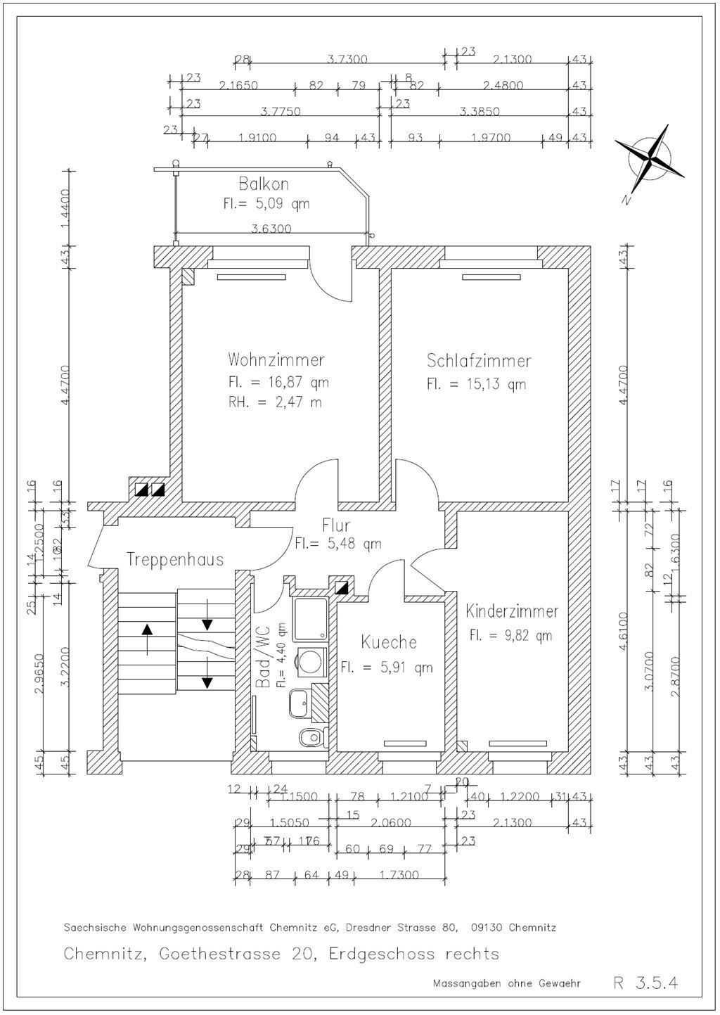 Wohnung zur Miete 367 € 3 Zimmer 60,2 m²<br/>Wohnfläche EG<br/>Geschoss 01.01.2025<br/>Verfügbarkeit Goethestraße 20 Kapellenberg 810 Chemnitz 09119