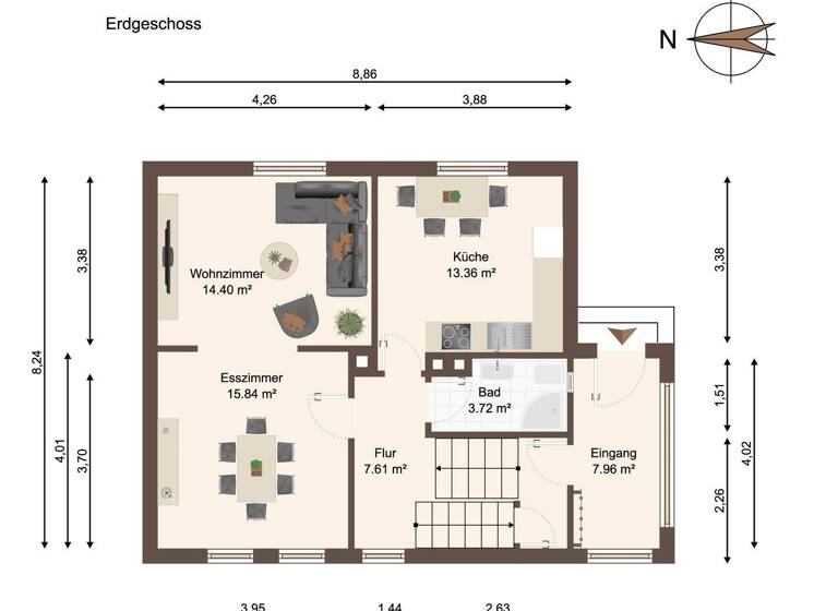 Doppelhaushälfte zum Kauf 105.000 € 5 Zimmer 101 m² 1.264 m² Grundstück Wörmlitz Möckern 39291