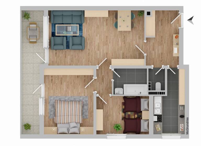 Wohnung zum Kauf provisionsfrei 205.000 € 3 Zimmer 83 m² 3. Geschoss Richard-Wagner-Straße 2 Biblis 68647
