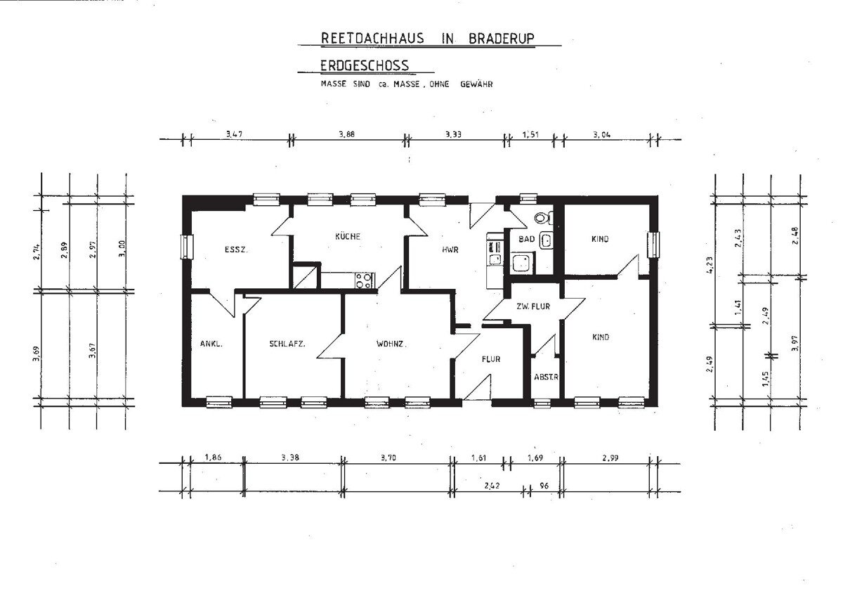 Einfamilienhaus zum Kauf 169.000 € 5 Zimmer 99,5 m²<br/>Wohnfläche 2.180 m²<br/>Grundstück Braderup 25923