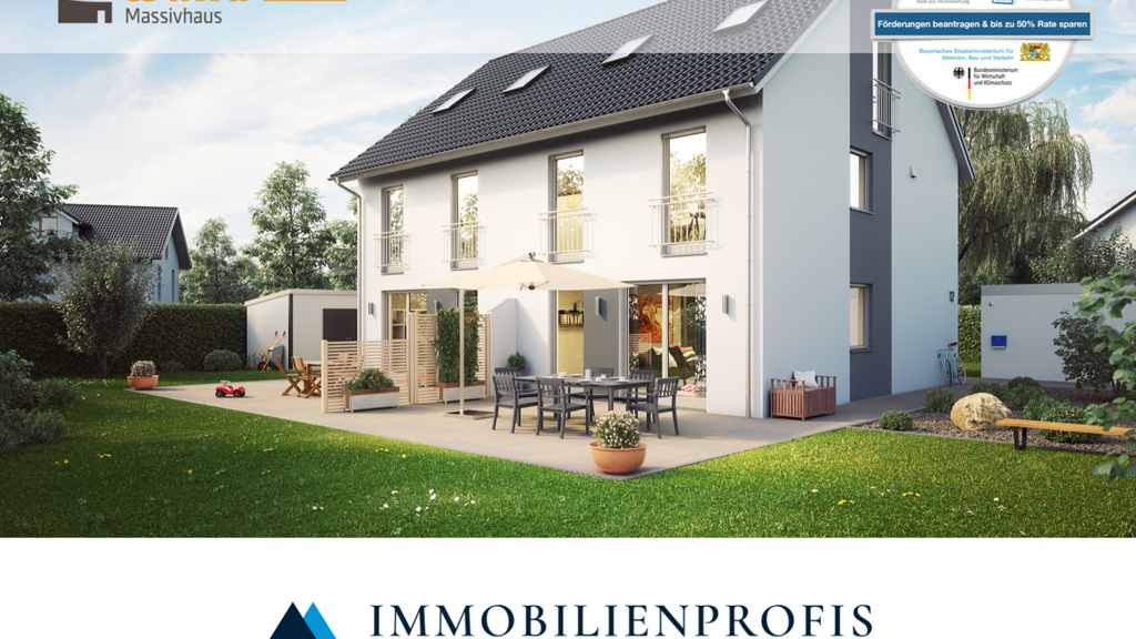 Doppelhaushälfte zum Kauf - Erstbezug 713.000 € 6 Zimmer 160 m² 385 m² Grundstück Aichach 86551