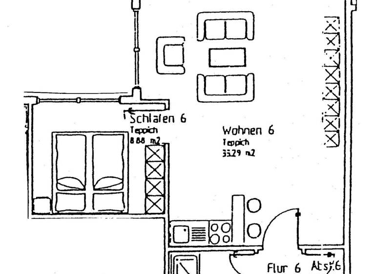 Wohnung zur Miete 552 € 2 Zimmer 48 m² 3. Geschoss Saalbahnhofstraße Zentrum Jena 07743