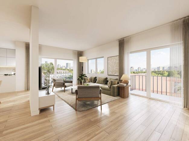 Wohnung zum Kauf - Neubau provisionsfrei als Kapitalanlage geeignet 1.339.000 € 5 Zimmer 136 m² Eichwaldstraße 18 Bornheim Frankfurt am Main 60385