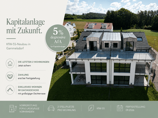Wohnung zum Kauf - Erstbezug provisionsfrei 299.000 € 2 Zimmer 58,2 m² Gammelsdorf 85408