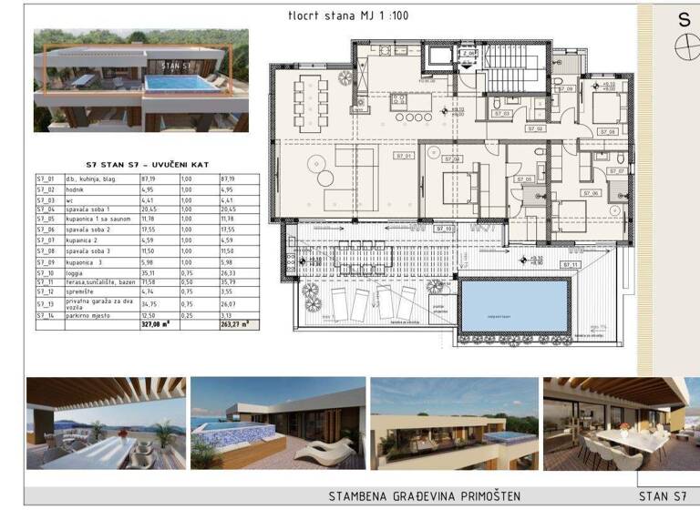 Wohnung zum Kauf 1.325.000 € 4 Zimmer 3. Geschoss Primosten 22202