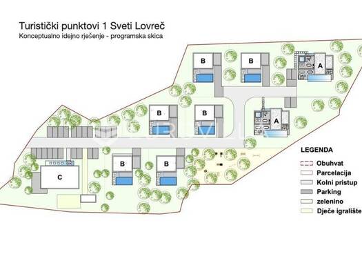 Acker-/Waldstück zum Kauf 155.000 € Sveti Lovreč Lovreć 52440