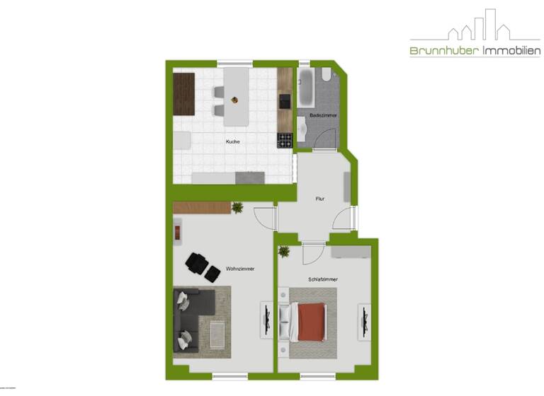 Wohnung zur Miete 490 € 2 Zimmer 55 m²<br/>Wohnfläche EG<br/>Geschoss ab sofort<br/>Verfügbarkeit Niederwerrner Straße 76 1/2 Nordwestlicher Stadtteil Schweinfurt 97421