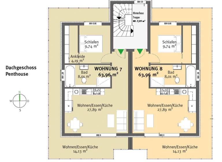 Wohnung zum Kauf provisionsfrei 310.000 € 2 Zimmer 64 m² frei ab sofort Jungfernkopf Kassel 34128