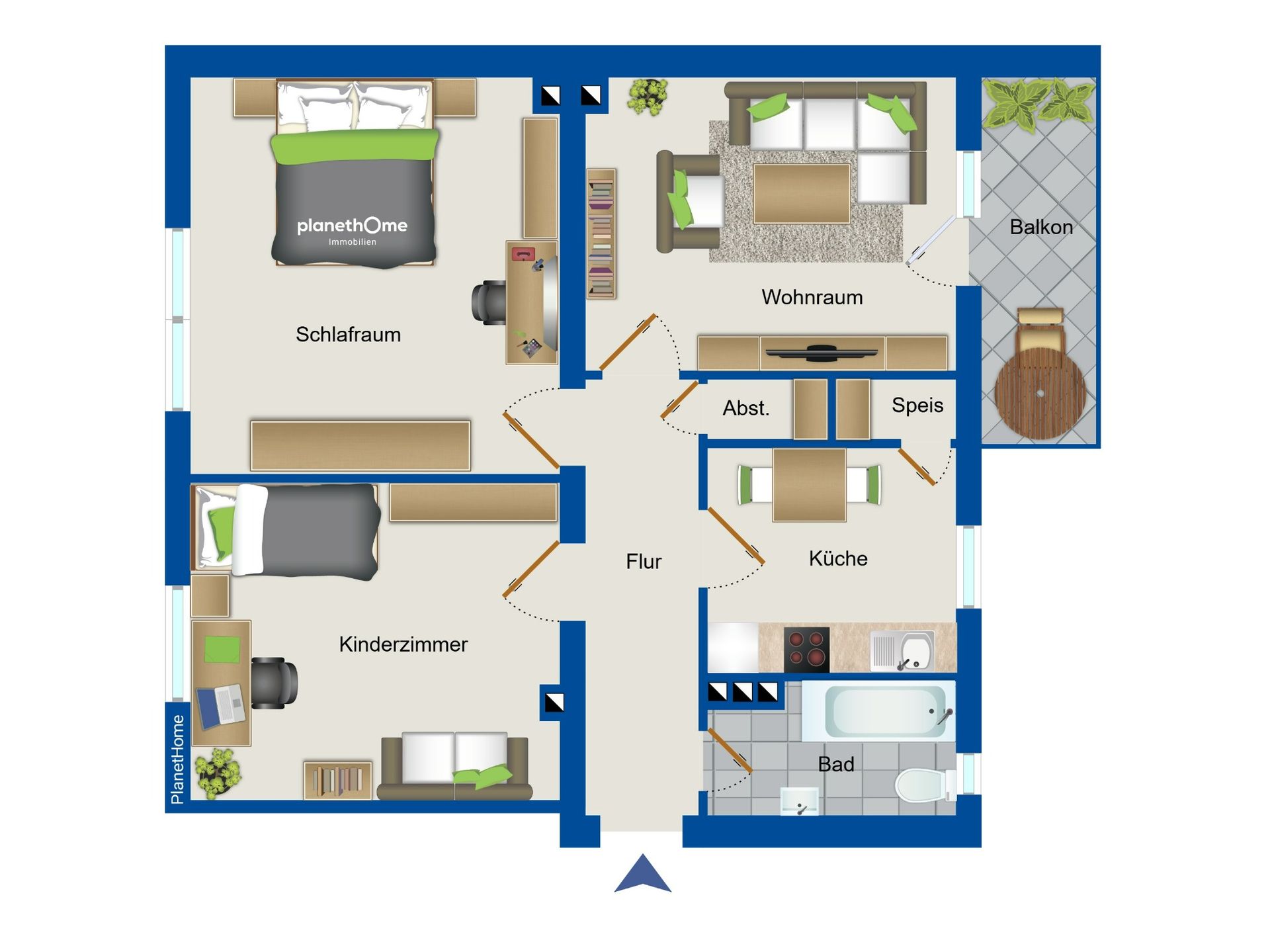 Wohnung zum Kauf 130.000 € 3 Zimmer 81,9 m²<br/>Wohnfläche 1.<br/>Geschoss Hafen - Südost Dortmund 44147