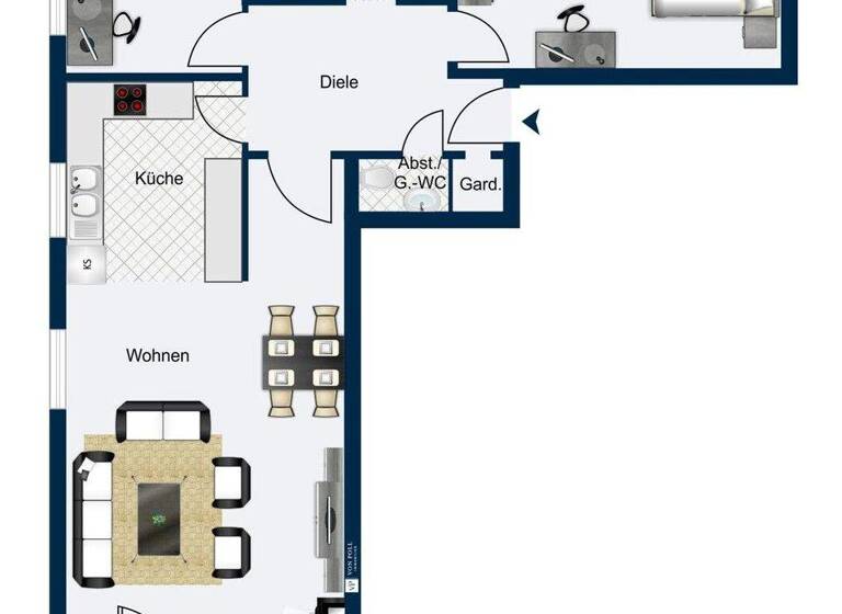 Wohnung zum Kauf 265.000 € 3 Zimmer 92 m² 1. Geschoss Oberjosbach Niedernhausen / Oberjosbach 65527