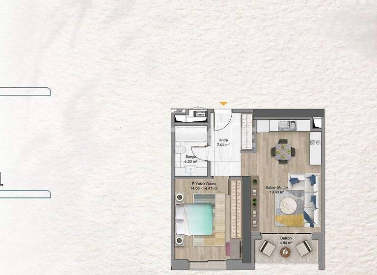Studio zum Kauf 382.000 € 2 Zimmer 76 m² EG Istanbul 34768