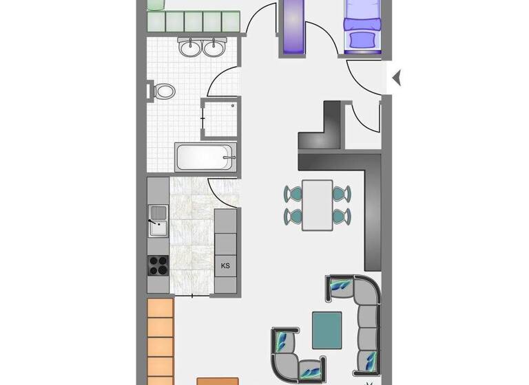 Wohnung zur Miete 900 € 3,5 Zimmer 88 m² 1. Geschoss Heumaden Stuttgart 70619