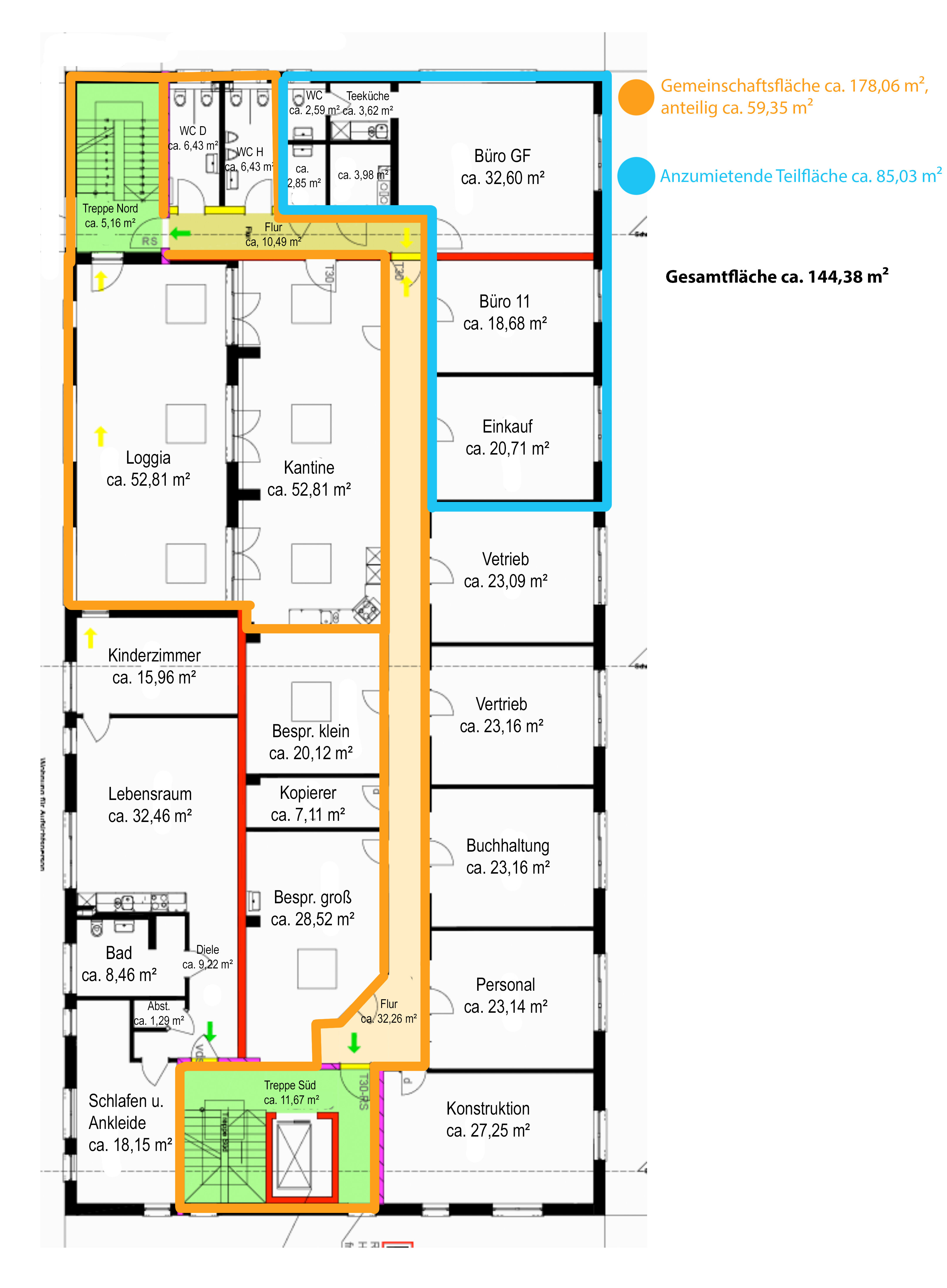 Büro-/Praxisfläche zur Miete 1.877 € 144,4 m²<br/>Bürofläche Inning Inning am Ammersee 82266