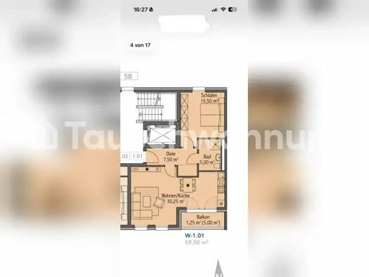 Wohnung zur Miete Tauschwohnung 870 € 2 Zimmer 60 m² 1. Geschoss Kirchsteigfeld Potsdam 14480