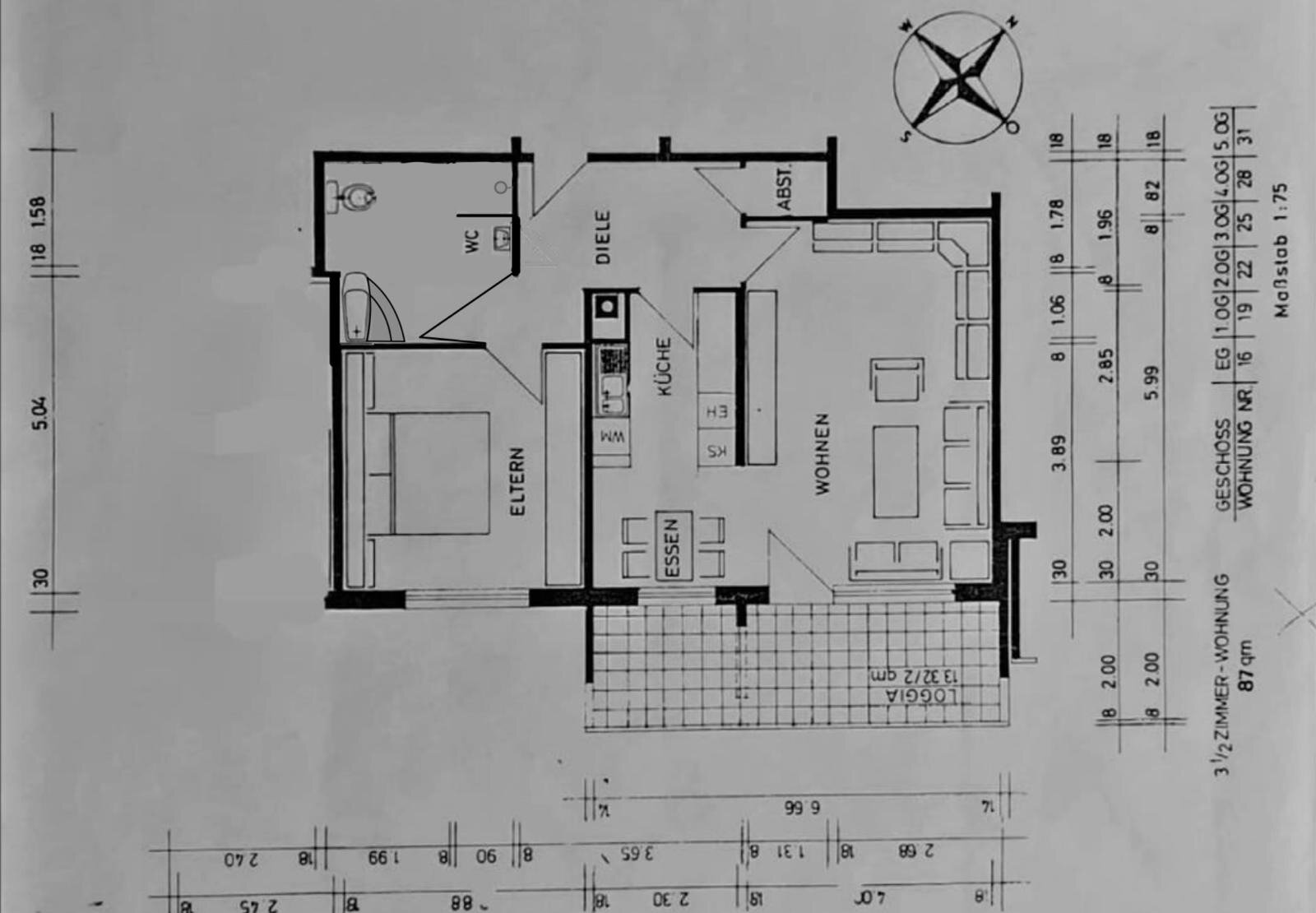 Wohnung zum Kauf provisionsfrei 228.000 € 2,5 Zimmer 76 m²<br/>Wohnfläche Mitte / Stadtbezirk 112 Ludwigshafen am Rhein Mitte 67059