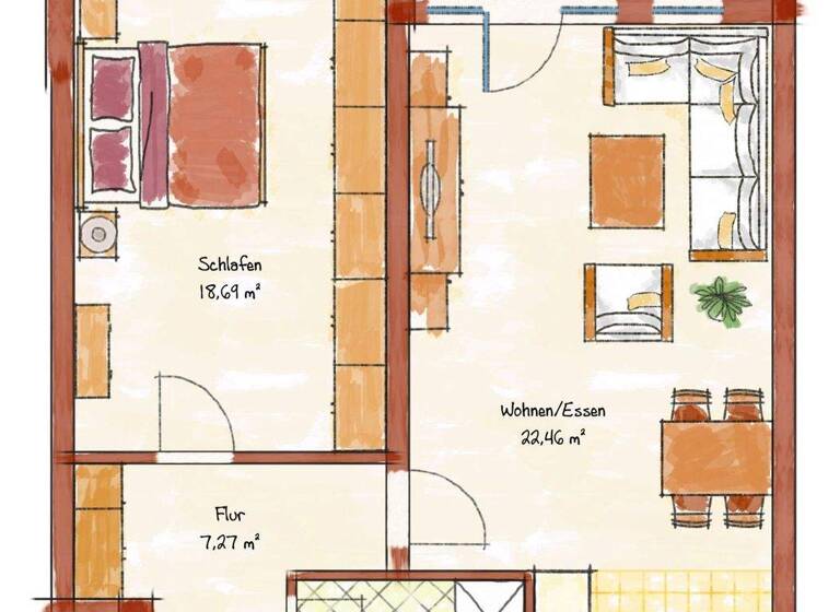 Wohnung zum Kauf 353.500 € 2 Zimmer 66 m² Paradies Konstanz 78462