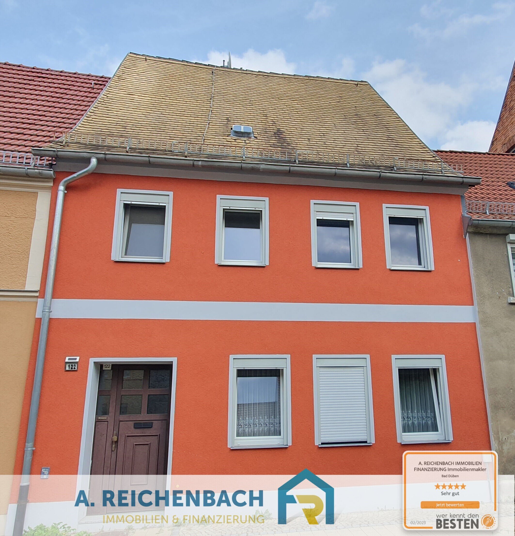 Reihenmittelhaus zum Kauf 85.000 € 5 Zimmer 115 m²<br/>Wohnfläche 915 m²<br/>Grundstück Leipziger Straße 122 Bad Schmiedeberg Bad Schmiedeberg 06905