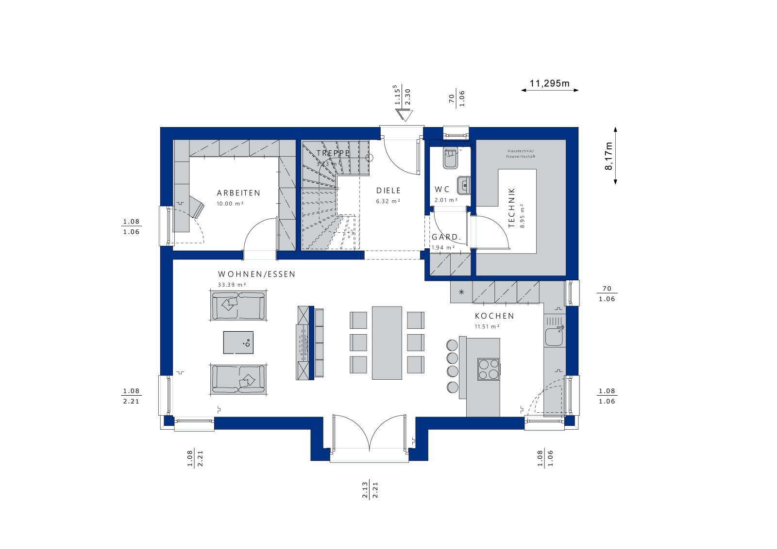 Villa zum Kauf 401.941 € 5 Zimmer 160 m²<br/>Wohnfläche 630 m²<br/>Grundstück Bischhausen Gleichen 37130