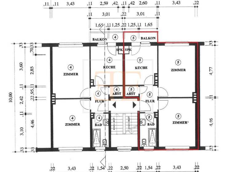 Wohnung zum Kauf 337.000 € 2 Zimmer 53,7 m² 2. Geschoss frei ab 01.07.2026 Altona-Nord Hamburg 22769