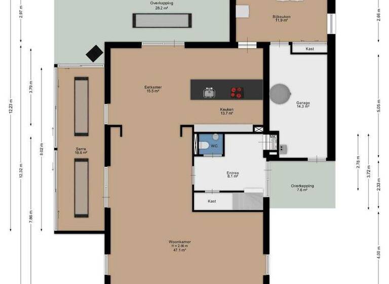 Villa zum Kauf 1.000.000 € 7 Zimmer 232 m² 735 m² Grundstück westmeep 61 harlingen 8862 DP