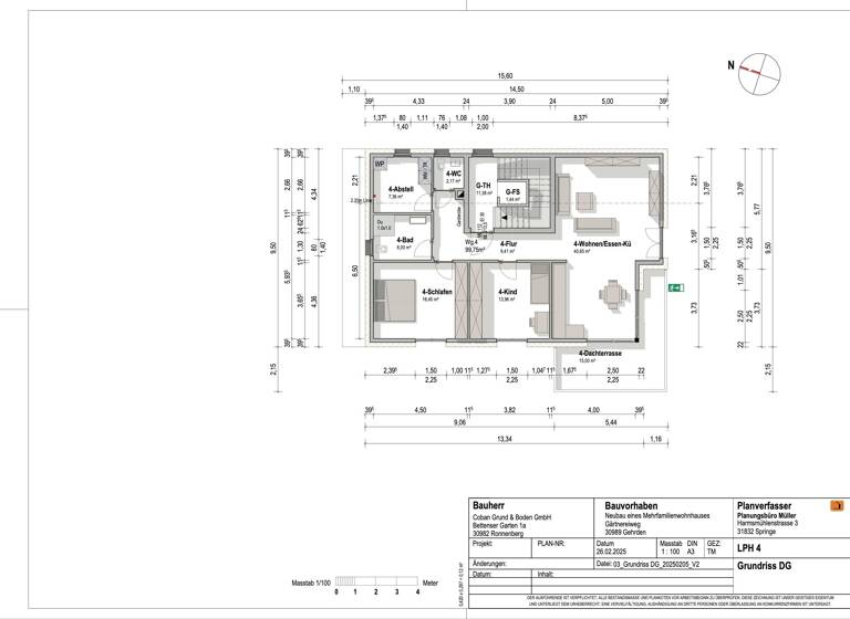 Wohnung zum Kauf - Neubau provisionsfrei 478.000 € 3 Zimmer 99,8 m²<br/>Wohnfläche 4.<br/>Geschoss Gehrden Gehrden 30989