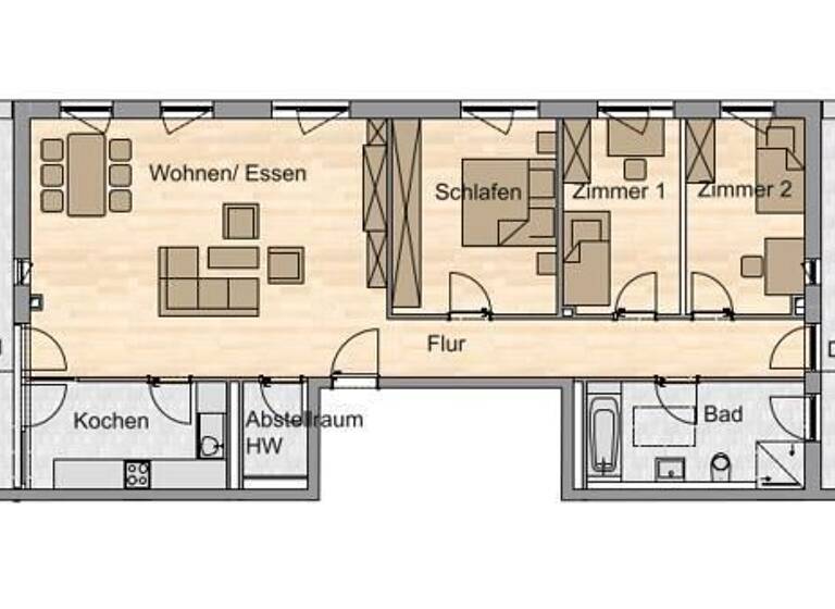 Wohnung zur Miete 1.710 € 4 Zimmer 137 m²<br/>Wohnfläche Joachim-Darjes-Straße 2-12 Zwätzen Jena 07743