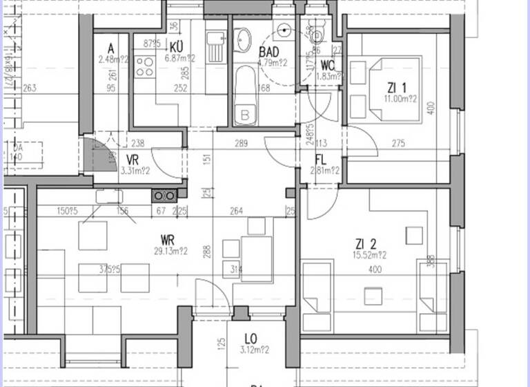 Wohnung zur Miete 908 € 3 Zimmer 77,7 m² 1. Geschoss Merkendorf 124_3 Merkendorf 8344